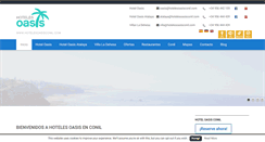 Desktop Screenshot of hotelesoasisconil.com